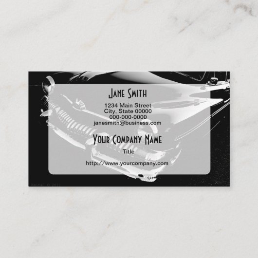 白黒改造しました 名刺 (正面)