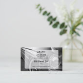 白黒改造しました 名刺 (スタンド正面)