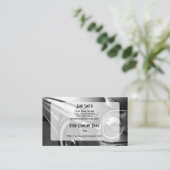 白黒改造しました 名刺 (スタンド正面)