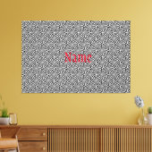 白黒放射パターンThunder_Cove キャンバスプリント (インサイチュ (リビング))