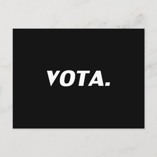 白黒政スペインの治のモダン投票 ポストカード (正面)