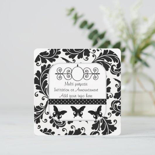 白黒数々の目的招待状発表 招待状 (スタンド正面)