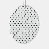 白黒数学の記号- セラミックオーナメント (右)