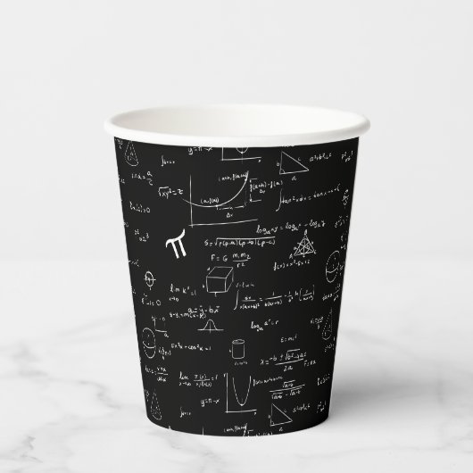 白黒数学 紙コップ (裏面)