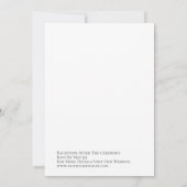 白黒文字エレガント書 招待状 (裏面)