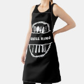 白黒文字カスタム料理パパ調理師シェフ エプロン (インサイチュ)