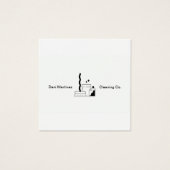 白黒文字清掃シンプルサービス (正面)