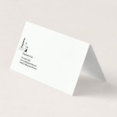 白黒文字清掃シンプルサービス 名刺 (裏面)