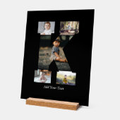 白黒文字Kフォトコラージュ アクリルサイン (傾斜)