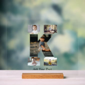 白黒文字Kフォトコラージュ アクリルサイン (ニュートラル)