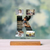 白黒文字Kフォトコラージュ アクリルサイン (ニュートラル)