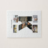 白黒文字Kフォトコラージュ ジグソーパズル (横)