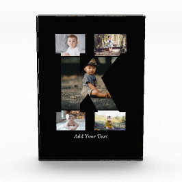 白黒文字Kフォトコラージュ フォトブロック