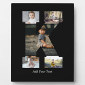 白黒文字Kフォトコラージュ フォトプラーク (正面)