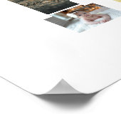 白黒文字Kフォトコラージュ ポスター (角)