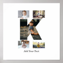 白黒文字Kフォトコラージュ