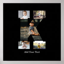 白黒文字Kフォトコラージュ