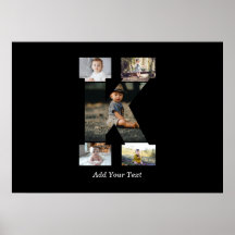 白黒文字Kフォトコラージュ