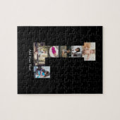 白黒文字Lフォトコラージュ ジグソーパズル (横)