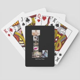 白黒文字Lフォトコラージュ トランプ