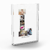 白黒文字Lフォトコラージュ フォトブロック (左)