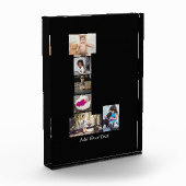 白黒文字Lフォトコラージュ フォトブロック (左)