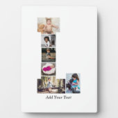 白黒文字Lフォトコラージュ フォトプラーク (正面)