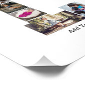 白黒文字Lフォトコラージュ フォトプリント            (角)