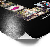 白黒文字Lフォトコラージュ フォトプリント            (角)