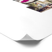 白黒文字Lフォトコラージュ ポスター (角)