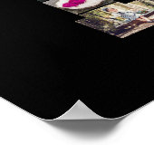 白黒文字Lフォトコラージュ ポスター (角)