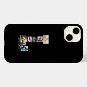 白黒文字Lフォトコラージュ Case-Mate iPhoneケース (裏面 (横))