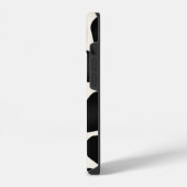 白黒斑牛プリント iPhoneケース (左側面)