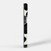 白黒斑牛プリント iPhoneケース (右側面)
