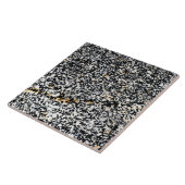 白黒斑紋岩フォトセラミックタイル タイル (側面)