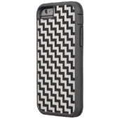 白黒斜めChevrons iPhone 6 Xtremeケース Case-Mate iPhoneケース (裏面左)