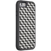白黒斜めChevrons iPhone 6 Xtremeケース Case-Mate iPhoneケース (裏面/右)