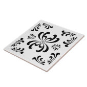 白黒新しいの華麗さのセラミックタイル タイル (側面)