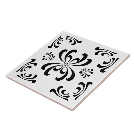 白黒新しいの華麗さのセラミックタイル タイル (側面)