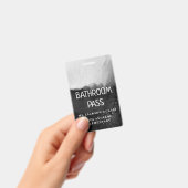 白黒新学期バスルーム バッジ (手持ち)