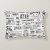 白黒新聞のアクセント枕