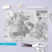 白黒新聞フローラエフェメラ 薄葉紙 (クラフト)