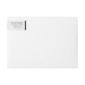 白黒新聞ユニークのクリスマス ラップアラウンドラベル (正面)