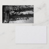 白黒方針のサクソフォーン 名刺 (正面/裏面)