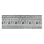 白黒族アフリカ模様 名札 (正面)