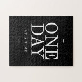 白黒日の勉強のやる気を起こさせるな引用文 ジグソーパズル (横)