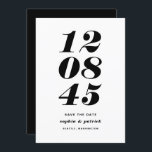 白黒日モダン付はっきりしたタイポグラフィ セーブザデート<br><div class="desc">白黒日モダン付はっきりしたタイポグラフィ日付の保存 |カスタマイズ可能な保存デイトフラットカードはっきりしたタイポグラフィとストライプパターン。この保存スタイリッシュ日付カードは任意のテーマと任意のシーズンに結婚最適である。パターカスタマイズンを別の写真や別の画像に変更することで、カードをさらに広げることができる。</div>