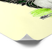 白黒日本のバンタム ポスター (角)