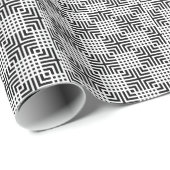 白黒日本のプリント ラッピングペーパー (ロールコーナー)