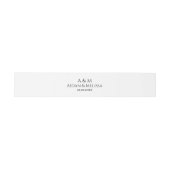 白黒日結婚付 招待状ベリーバンド (フラット)